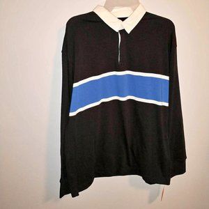 WONDER NATION boys black blue dress shirt, size XXL 18 k-309